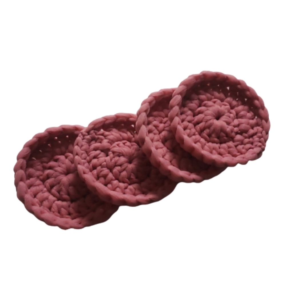 Handmade Nylon Net Tulle Pot Scrubbers Set of 4